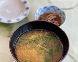 簡単★春菊とえのきのお味噌汁作り方4写真