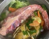 鶏ガラ1羽まるごと使ったブロード作り方2写真