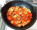 簡単☆海老となすのトマトソースパスタ作り方8写真