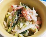 レタスとかにかまのごましゃぶ マヨ和え作り方4写真