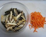 昆布と干ししいたけの煮物作り方1写真