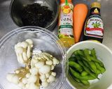 ブナピーとひじきのすりおろし人参和え作り方1写真