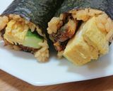 うな玉きゅう巻き～鰻きゅうり厚焼き玉子作り方11写真