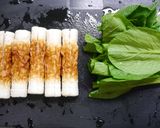 簡単！ちくわ小松菜の肉巻照り焼き　作り方1写真