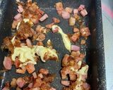 おにぎりの具に！美味い！ベーコンおかか作り方3写真