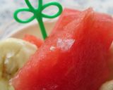夏おやつ＊すいか＆バナナに塩パラリ作り方6写真