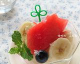 夏おやつ＊すいか＆バナナに塩パラリ作り方5写真