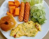 南国ホテルの朝食オムレツ作り方15写真
