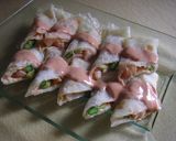 エビとアスパラのマヨネーズ生春巻き用の皮作り方8写真