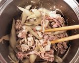 豚肉とごぼうの旨味たっぷり炊き込みご飯作り方4写真