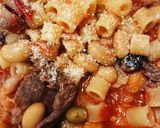 マカロニとトマト、牛肉と豆の煮込み作り方11写真