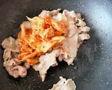 ゆかりのイブクロ　　豚キムチ丼作り方3写真