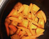 炊飯器でシンプルなカボチャ煮物　芋類ok作り方5写真