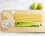 爽やか☆しらすとアスパラのレモンパスタ作り方1写真