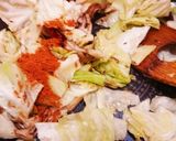 マイタケとキャベツのカレースパイス炒め作り方4写真