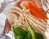 ゆかりのイブクロ　　サーモンのホイル焼き作り方3写真