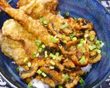 簡単！天ぷらとうなぎの合わせ丼作り方3写真