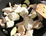 ささみとナスと豆腐の味噌炒め作り方3写真