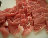 豚薄切り肉のしょうが煮作り方2写真