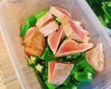 燻製にした本鮪とオクラ納豆作り方4写真