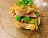 燻製にした本鮪とオクラ納豆作り方5写真
