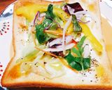 ★ヨーグルトサラダと蜂蜜胡椒のトースト★作り方5写真
