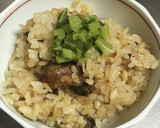 サバとしょうがの炊き込みごはん作り方3写真
