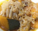 南瓜の煮物～エノキダケあんかけ～作り方5写真