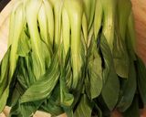 レンジ茹で~チンゲン菜コチュジャンナムル作り方1写真