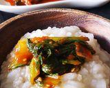 レンジ茹で~チンゲン菜コチュジャンナムル作り方8写真