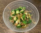 オクラと茗荷のおかか和え『何食べ』#6作り方3写真