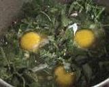 モロヘイヤを食べよう！（卵入り煮びたし）作り方3写真