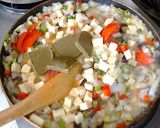 ヘルシー夏野菜カレーのビーフン作り方5写真