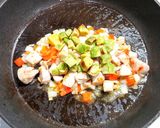 ハワイ風ガーリックチキン丼作り方5写真