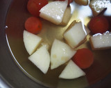 桃とプチトマトの素麺！白だしつゆで♪作り方4写真