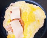 材料3つ調味料3つ。簡単豚肉卵巻き作り方2写真