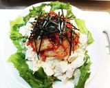 超簡単！豆腐とキムチのレタスサラダ！！作り方5写真