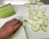 こってり美味しい夕顔と豚バラ肉の甘辛炒め作り方3写真