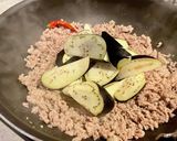 挽き肉の夏野菜炒め作り方3写真