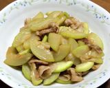 こってり美味しい夕顔と豚バラ肉の甘辛炒め作り方9写真