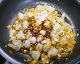 簡単!ぷりぷりエビ炒飯☆ピリ辛生姜風味作り方6写真