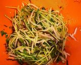【レンジで簡単】もやしと豆苗の塩昆布和え作り方4写真