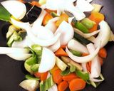 細切れ肉で作る♪揚げない彩り夏野菜酢豚作り方8写真