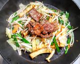 レバニラ炒め温泉たまご乗せ作り方5写真