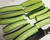 きゅうりの豚巻き酢豚風作り方1写真