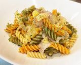 ジャガイモと赤玉ねぎのパスタ作り方12写真