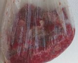 牛肉と山芋おくらのにんにく醤油炒め作り方1写真