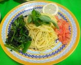 スモークサーモンとほうれん草の冷製パスタ作り方11写真