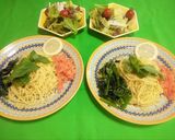 スモークサーモンとほうれん草の冷製パスタ作り方12写真