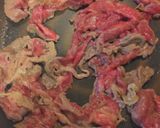 牛肉と山芋おくらのにんにく醤油炒め作り方5写真